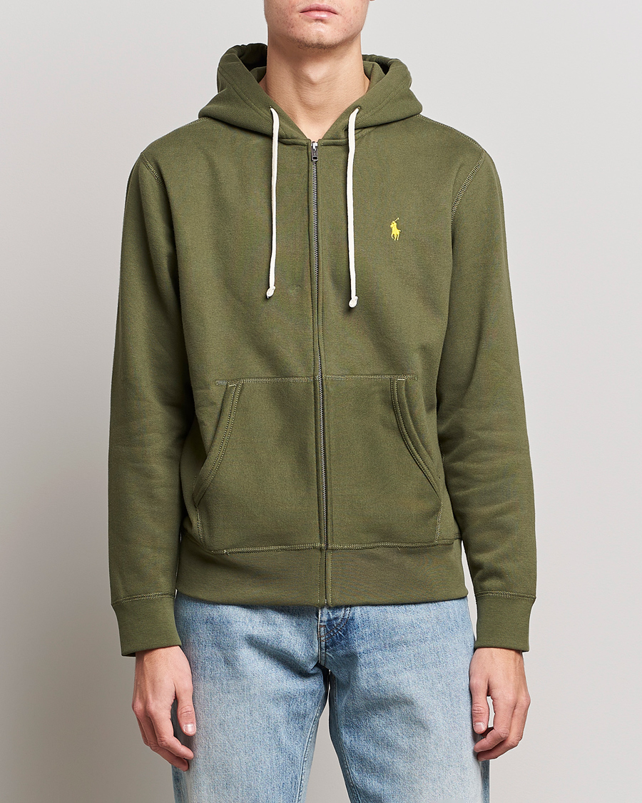 Hombres | Jerséis y prendas de punto | Polo Ralph Lauren | Fleece Full-Zip Hoodie Dark Sage