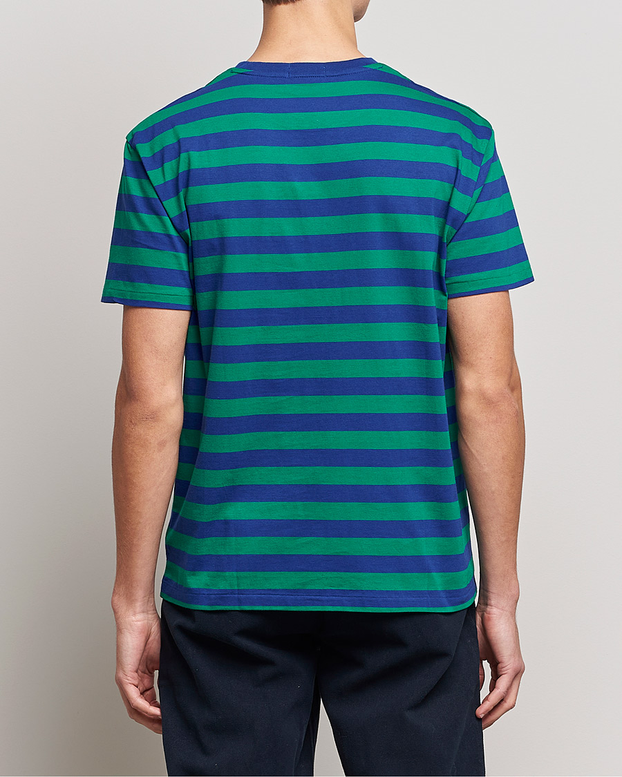 Hombres | Camisetas | Polo Ralph Lauren | Striped Crew Neck T-Shirt Green/Navy