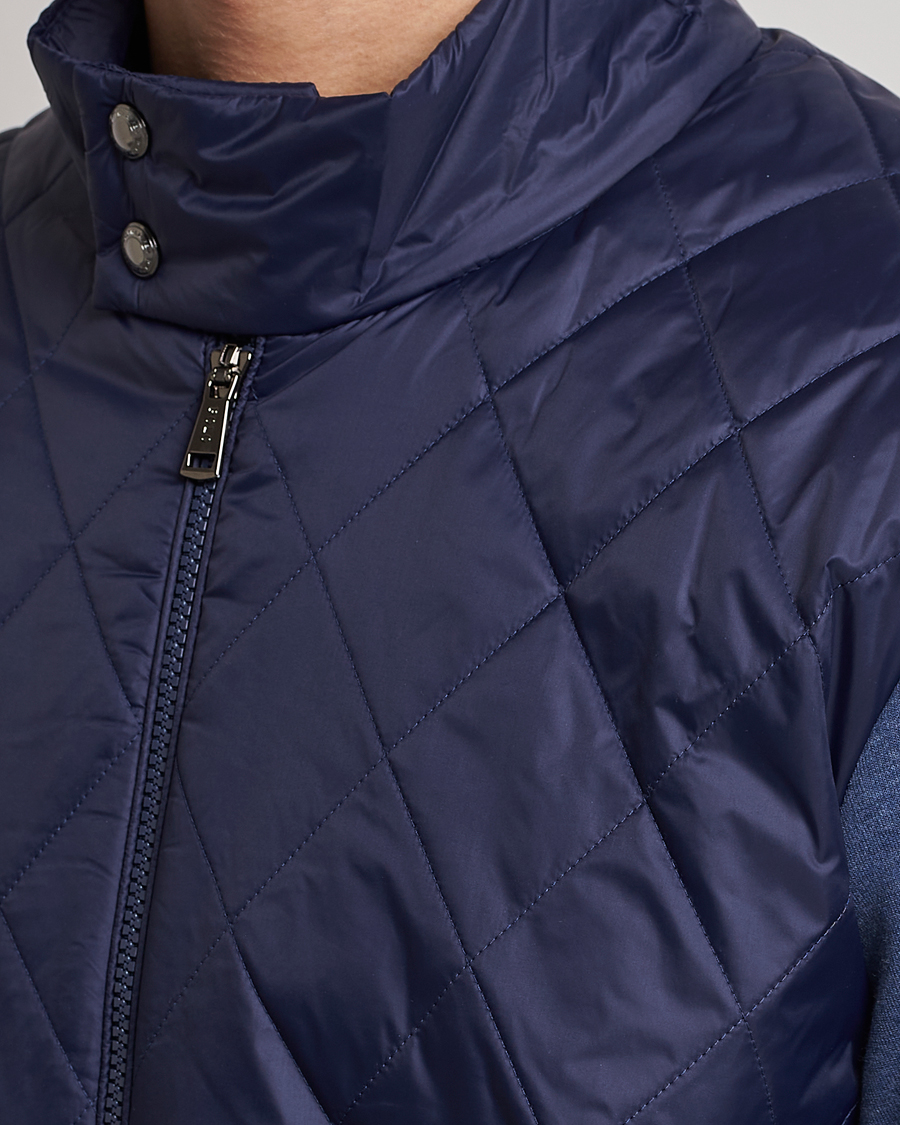 Hombres | Jerséis y prendas de punto | Polo Ralph Lauren | Tech Double Knit Hybrid Full Zip Newport Navy