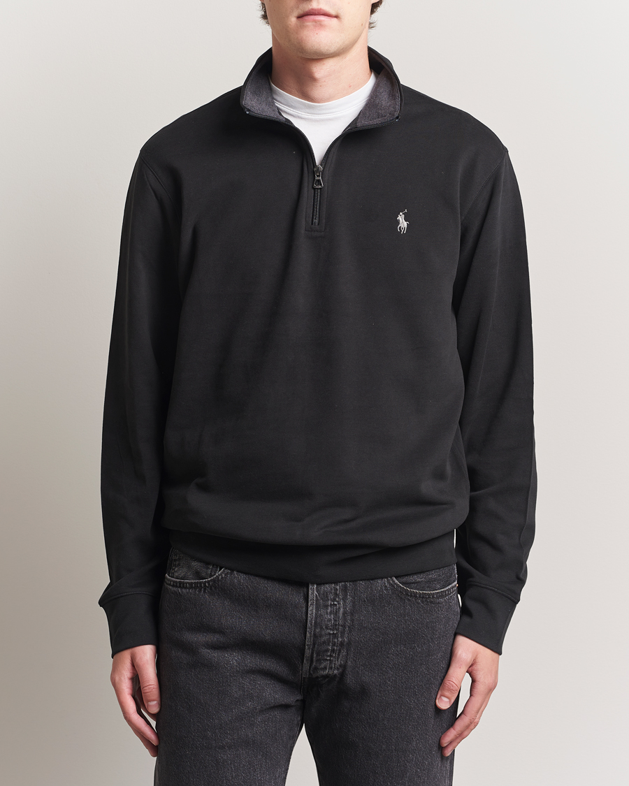 Polo Ralph Lauren Double Knit Half-Zip Sweater Polo Black en