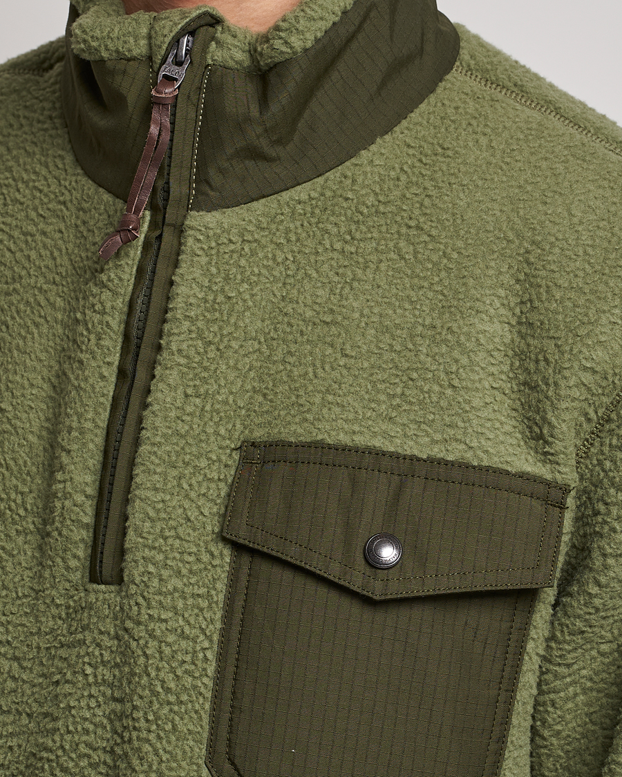 Hombres | Jerséis y prendas de punto | Polo Ralph Lauren | Curly Sherpa Half Zip Company Olive