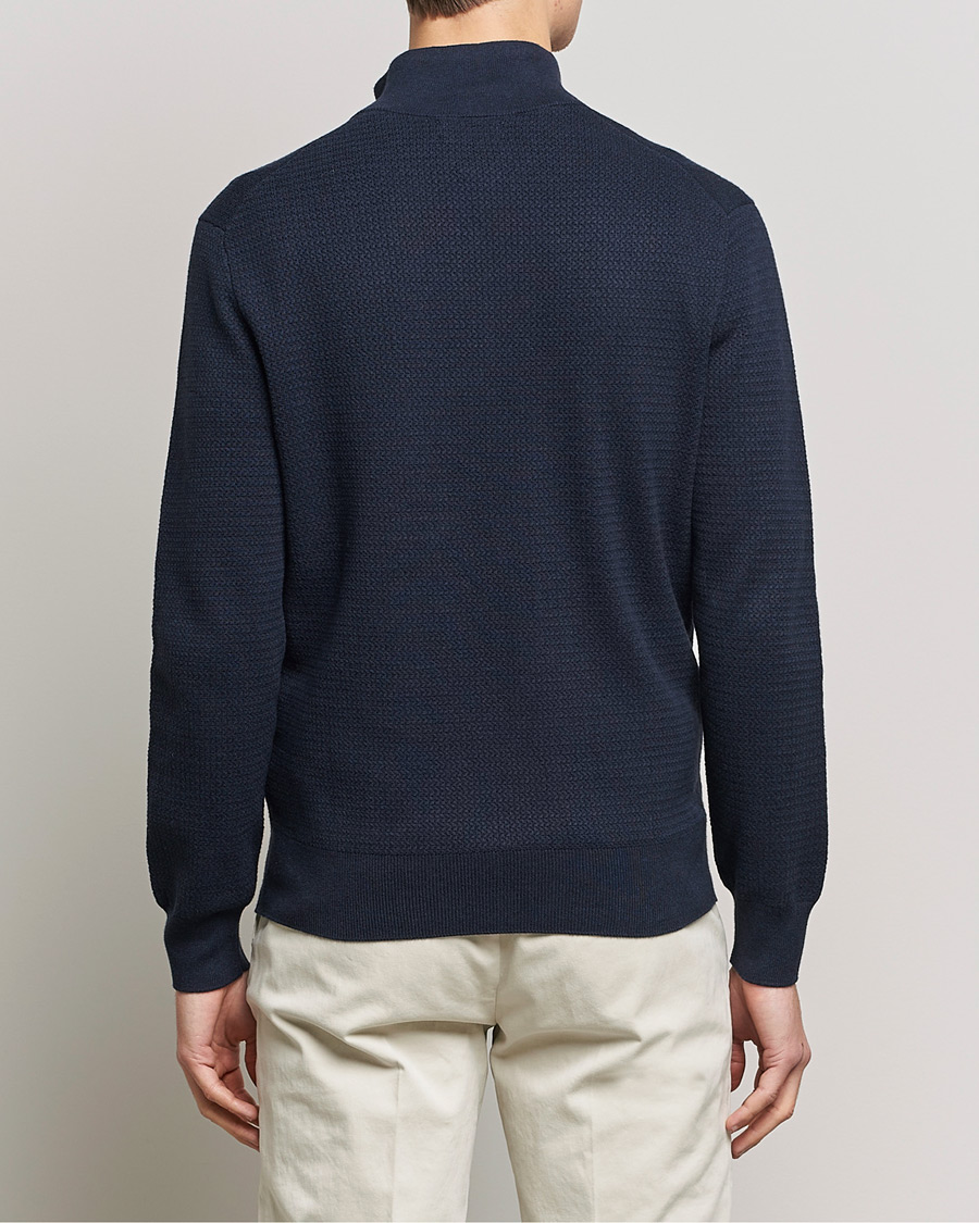 Hombres | Jerséis y prendas de punto | Polo Ralph Lauren | Textured Half Zip Navy Heather