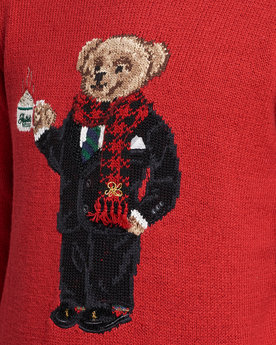 Hombres | Jerséis y prendas de punto | Polo Ralph Lauren | Lunar New Year Bear Knitted Sweater Red