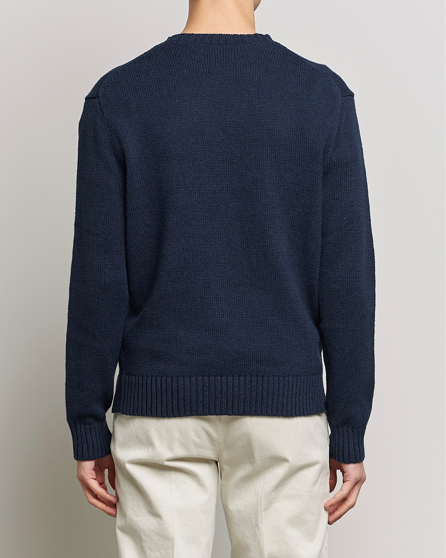Hombres | Jerséis y prendas de punto | Polo Ralph Lauren | Flag Bear Knitted Sweater Navy