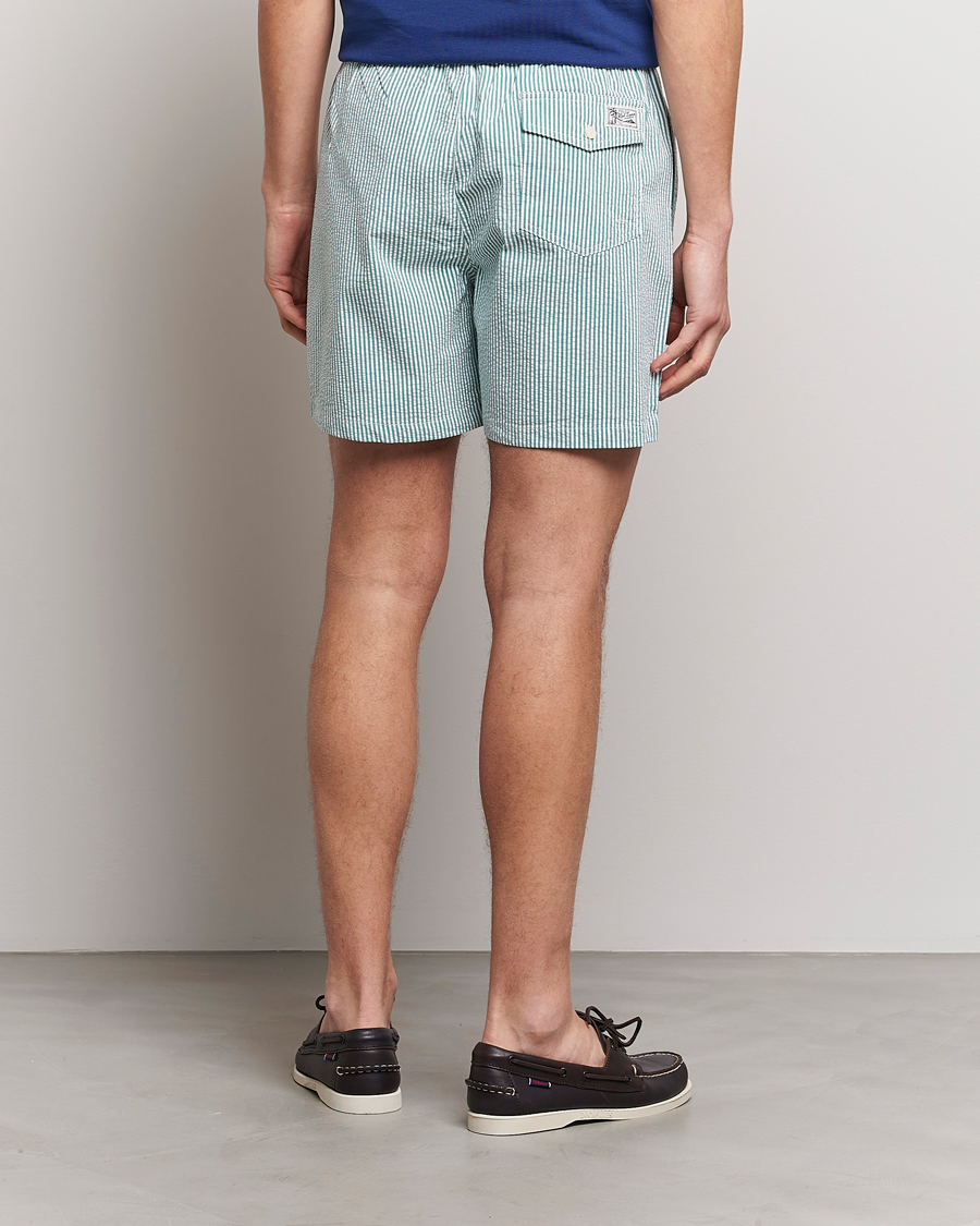 Hombres | Bañadores | Polo Ralph Lauren | Recycled Traveler Seersucker Swimshorts Green