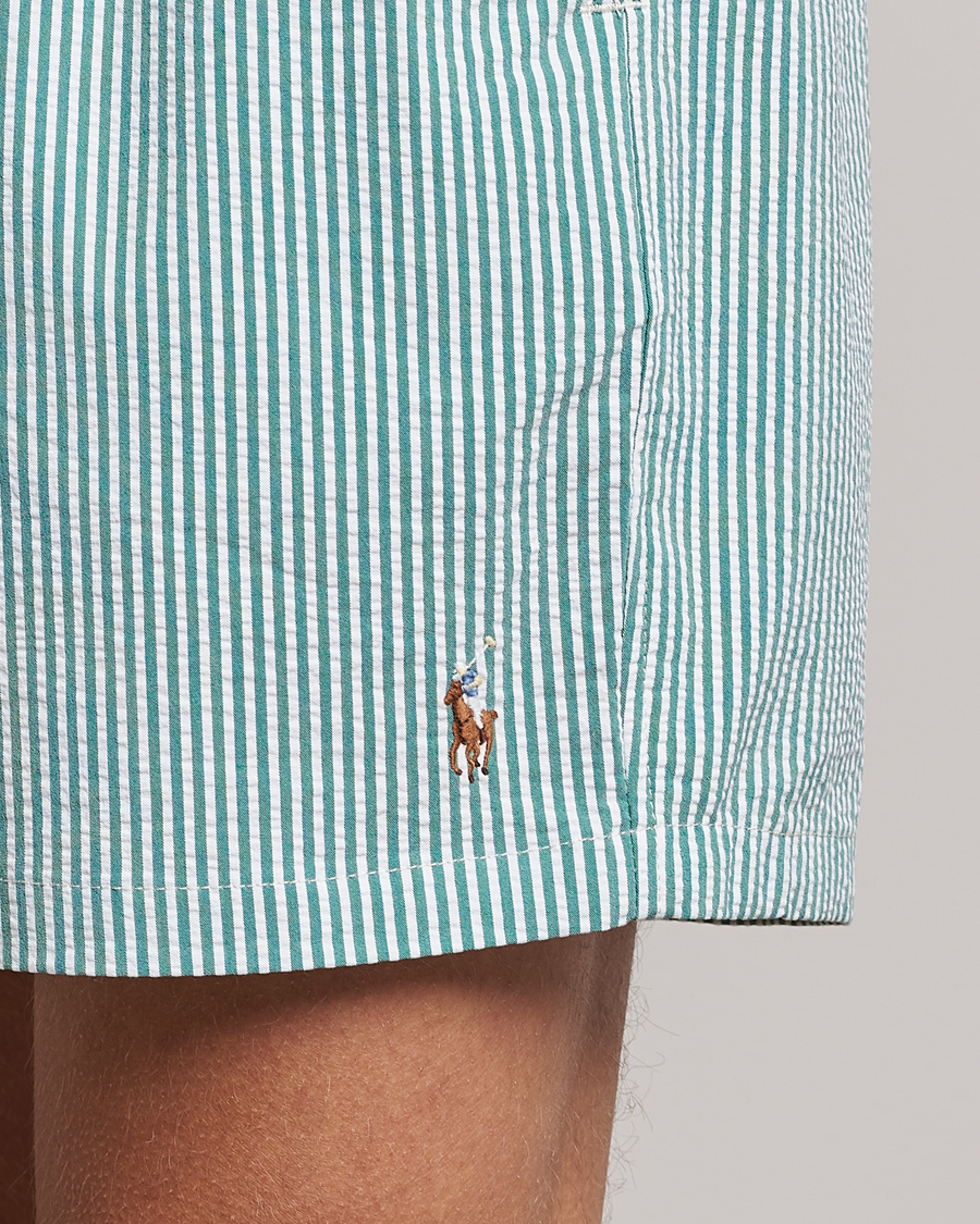 Hombres | Bañadores | Polo Ralph Lauren | Recycled Traveler Seersucker Swimshorts Green