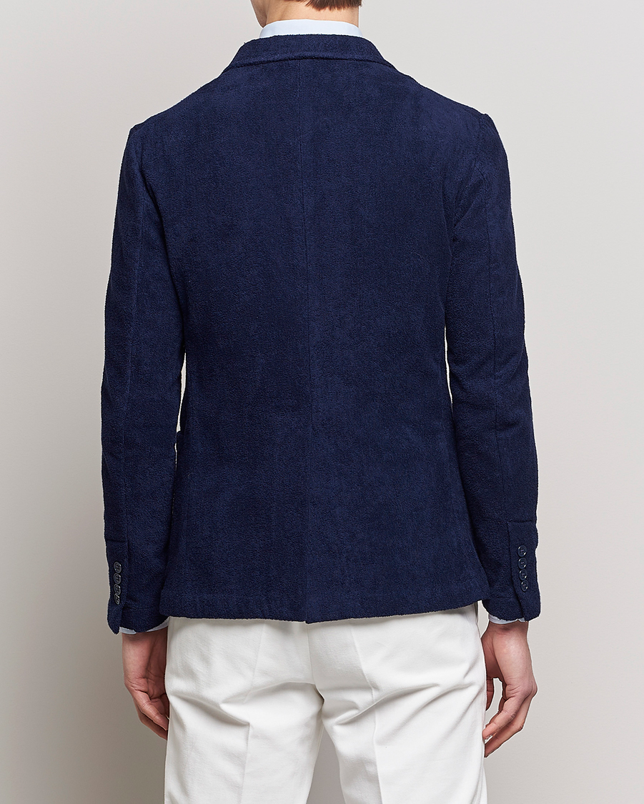 Hombres | Blazers | Ralph Lauren Purple Label | Knitted Terry Cloth Blazer Navy