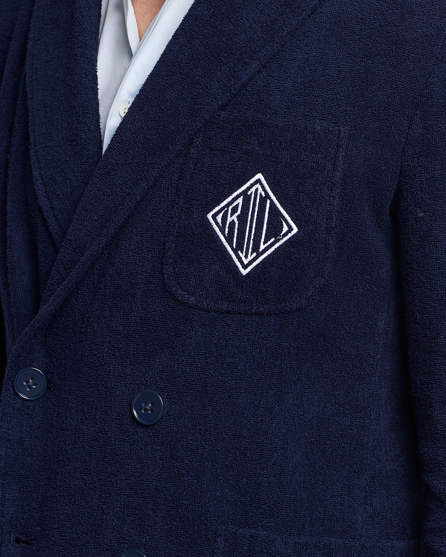 Hombres | Blazers | Ralph Lauren Purple Label | Knitted Terry Cloth Blazer Navy