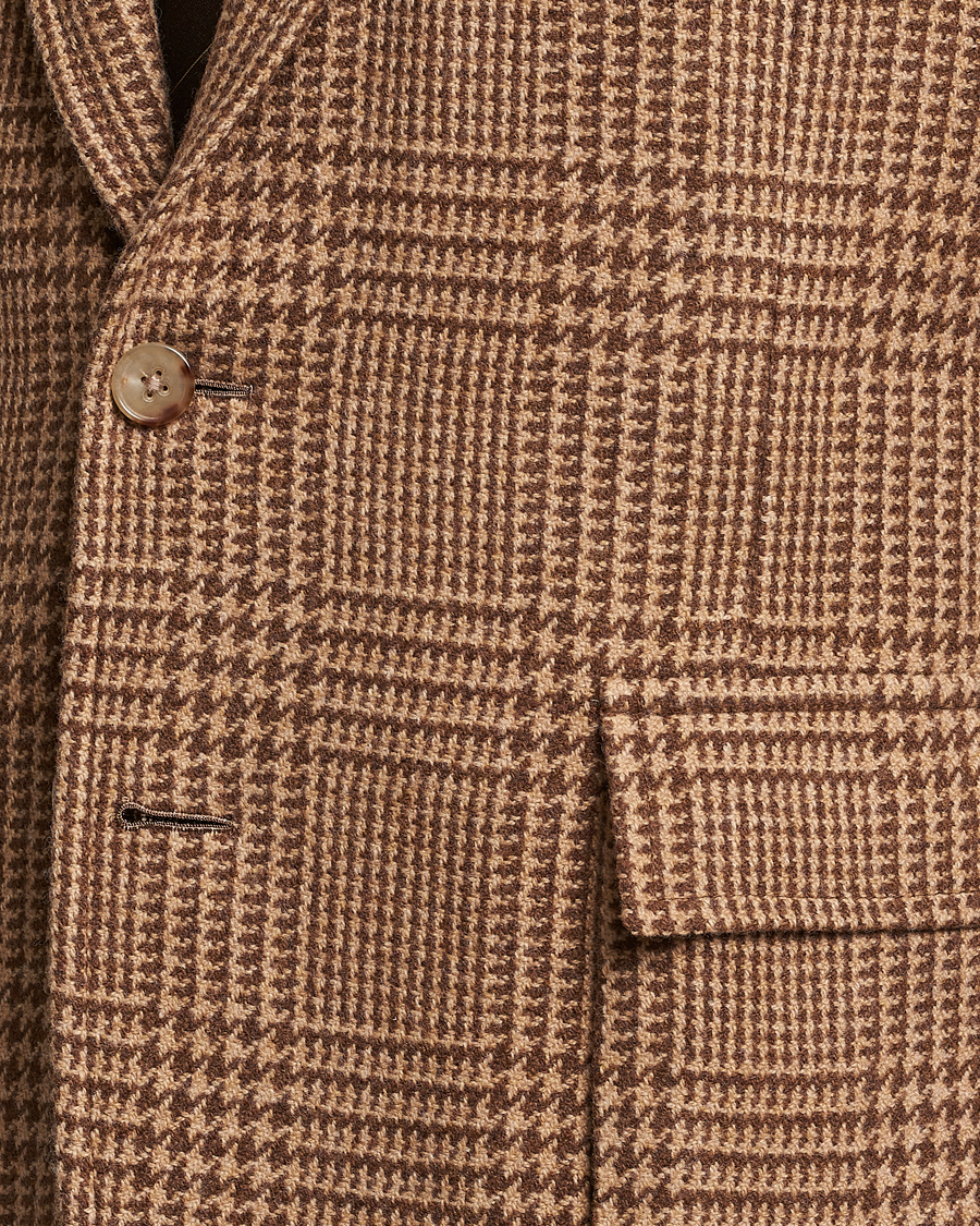 Hombres | Blazers | Ralph Lauren Purple Label | Glenplaid Sportcoat Beige/Brown