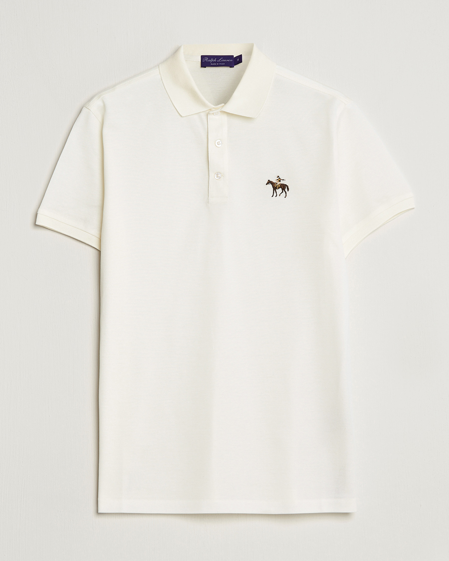 Hombres | Polos | Ralph Lauren Purple Label | Mercerized Cotton Polo Classic Cream
