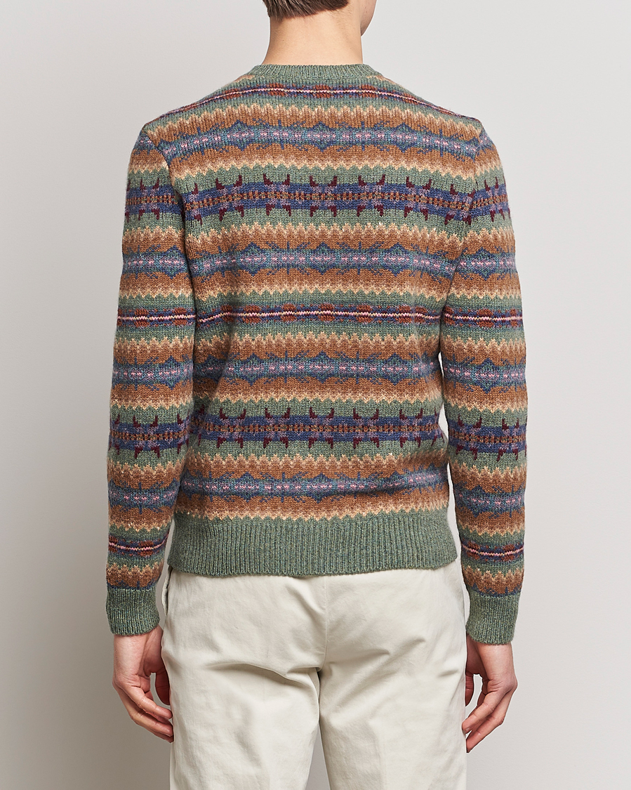 Hombres | Jerséis y prendas de punto | Ralph Lauren Purple Label | Fairisle Jacquard Sweater Tan Multi