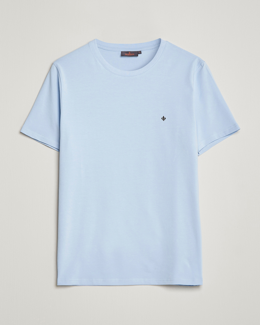 Hombres | Camisetas | Morris | James Crew Neck T-shirt Light Blue