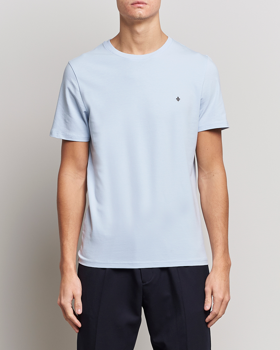 Hombres | Camisetas | Morris | James Crew Neck T-shirt Light Blue