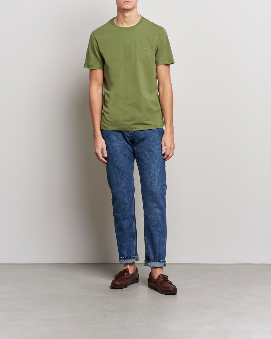 Hombres | Camisetas | Morris | James Crew Neck T-shirt Olive