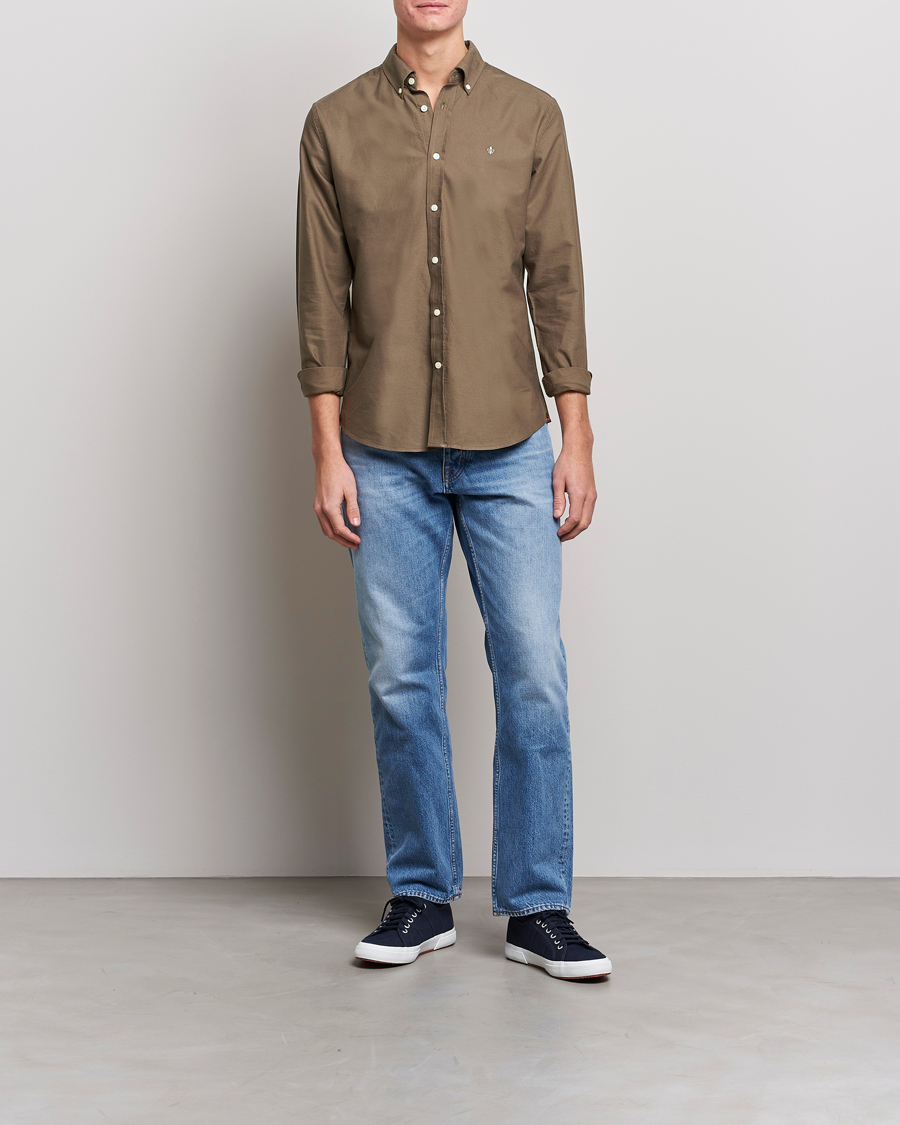 Hombres | Camisas | Morris | Douglas Oxford Shirt Brown