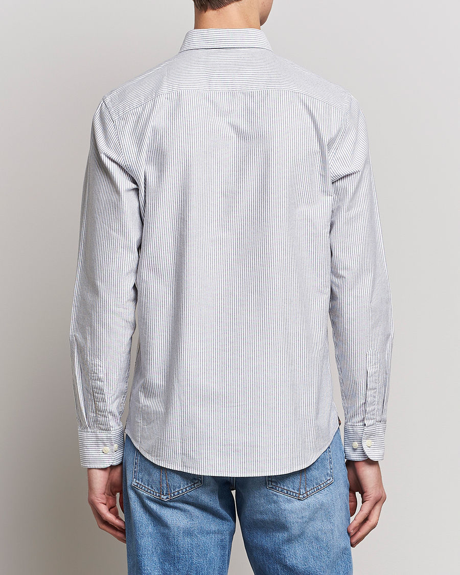 Hombres | Camisas | Morris | Douglas Oxford Striped Shirt Blue