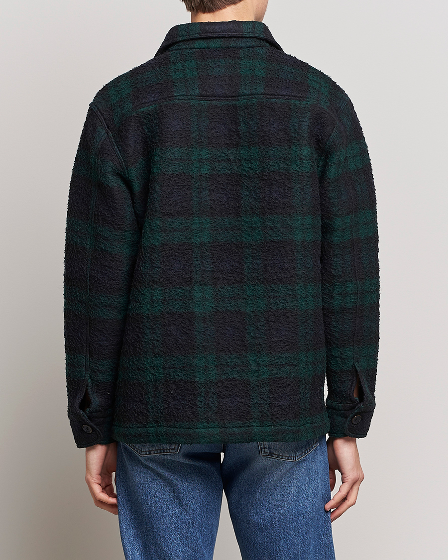 Hombres | Abrigos y chaquetas | NN07 | Soren Blackwatch Checked Jacket Navy/Green