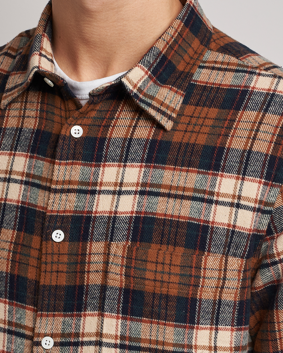 Hombres | Camisas | NN07 | Arne Brushed Cotton Checked Shirt Multi