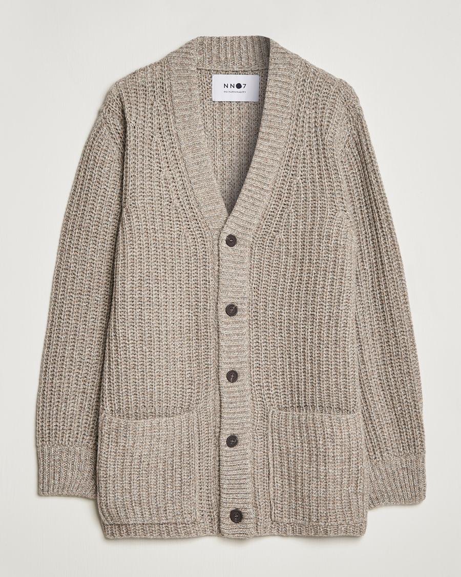 Hombres | Jerséis y prendas de punto | NN07 | Benzon Knitted Cardigan Stone