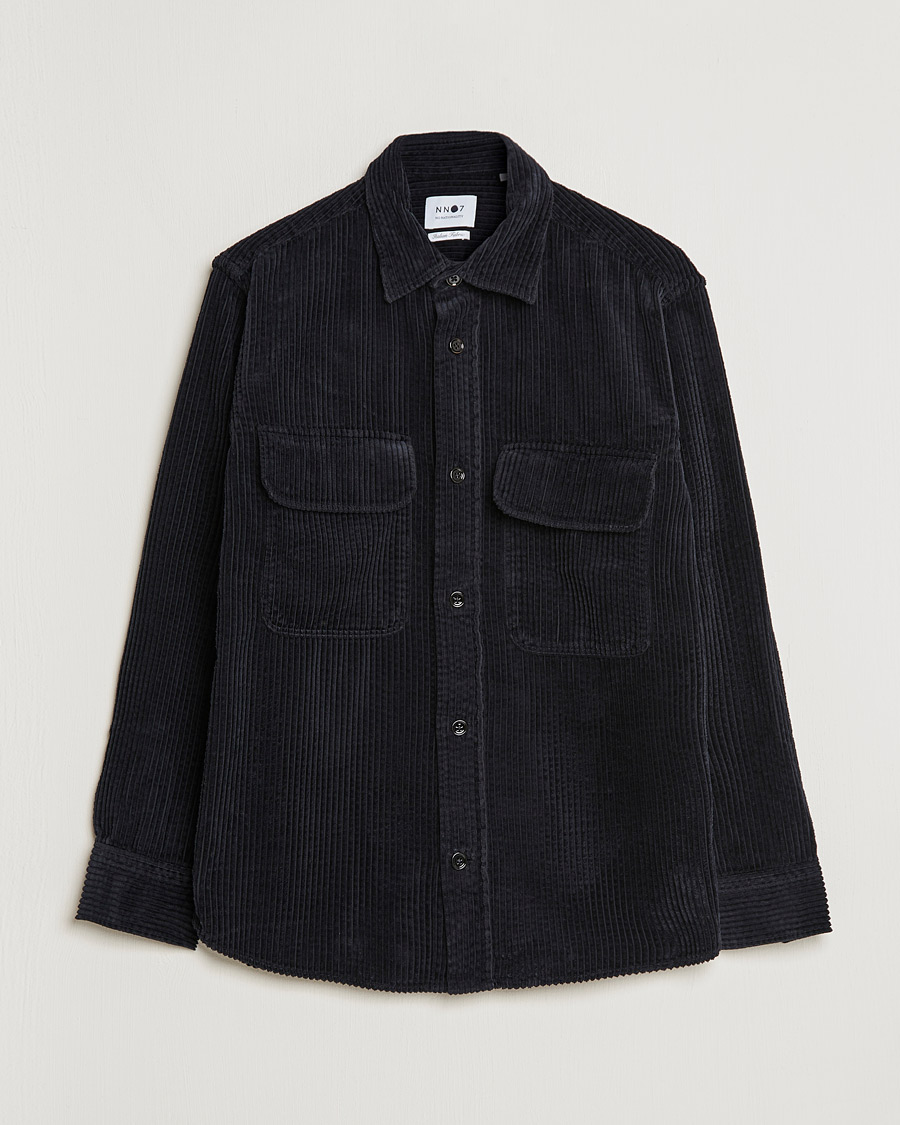 Hombres | Camisas | NN07 | Folmer Corduroy Overshirt Black