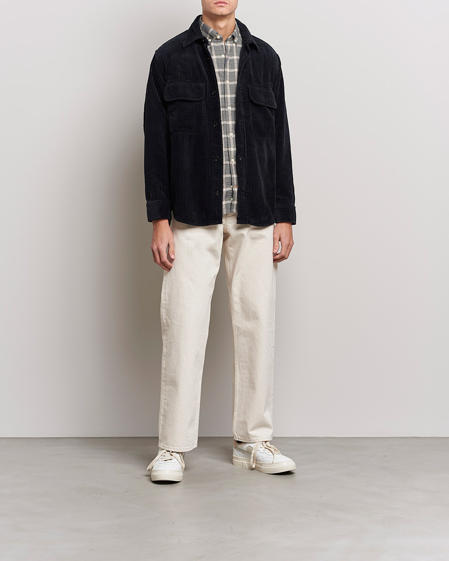 Hombres | Camisas | NN07 | Folmer Corduroy Overshirt Black