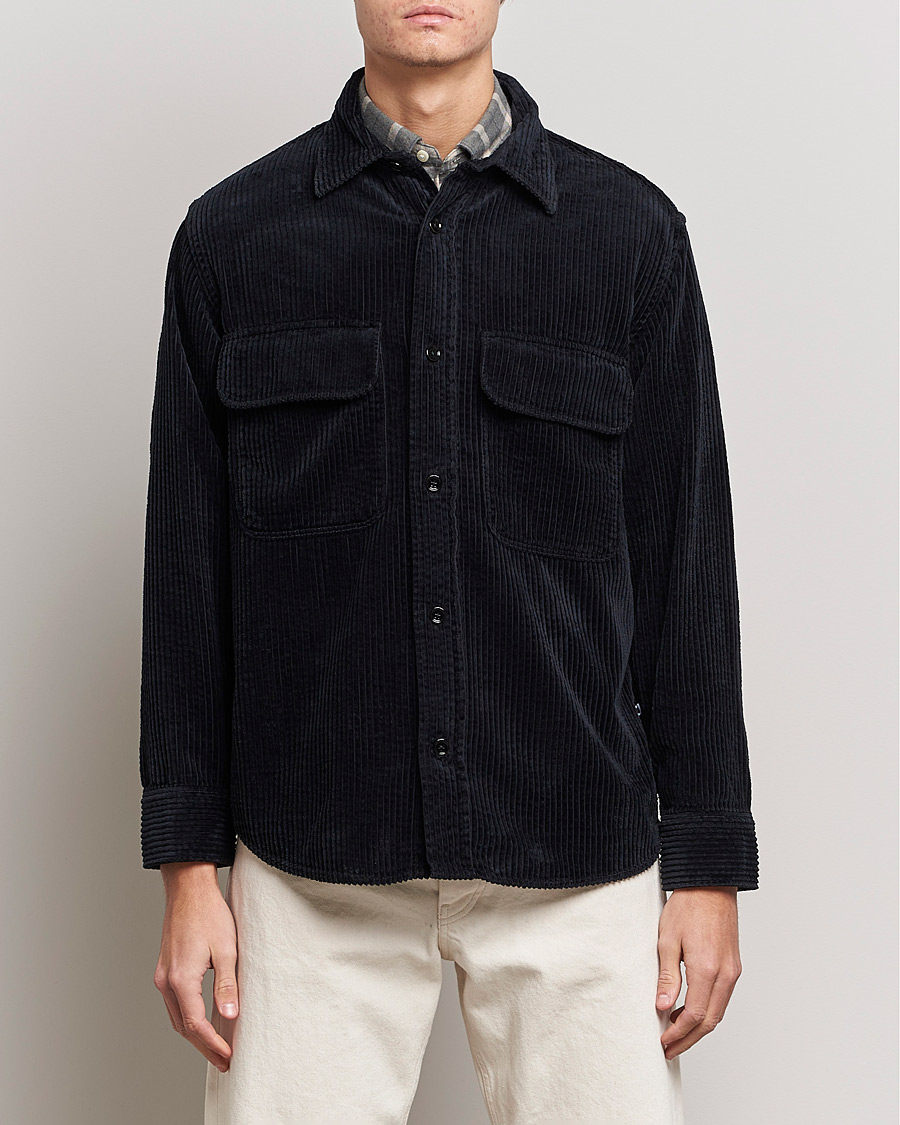 Hombres | Camisas | NN07 | Folmer Corduroy Overshirt Black