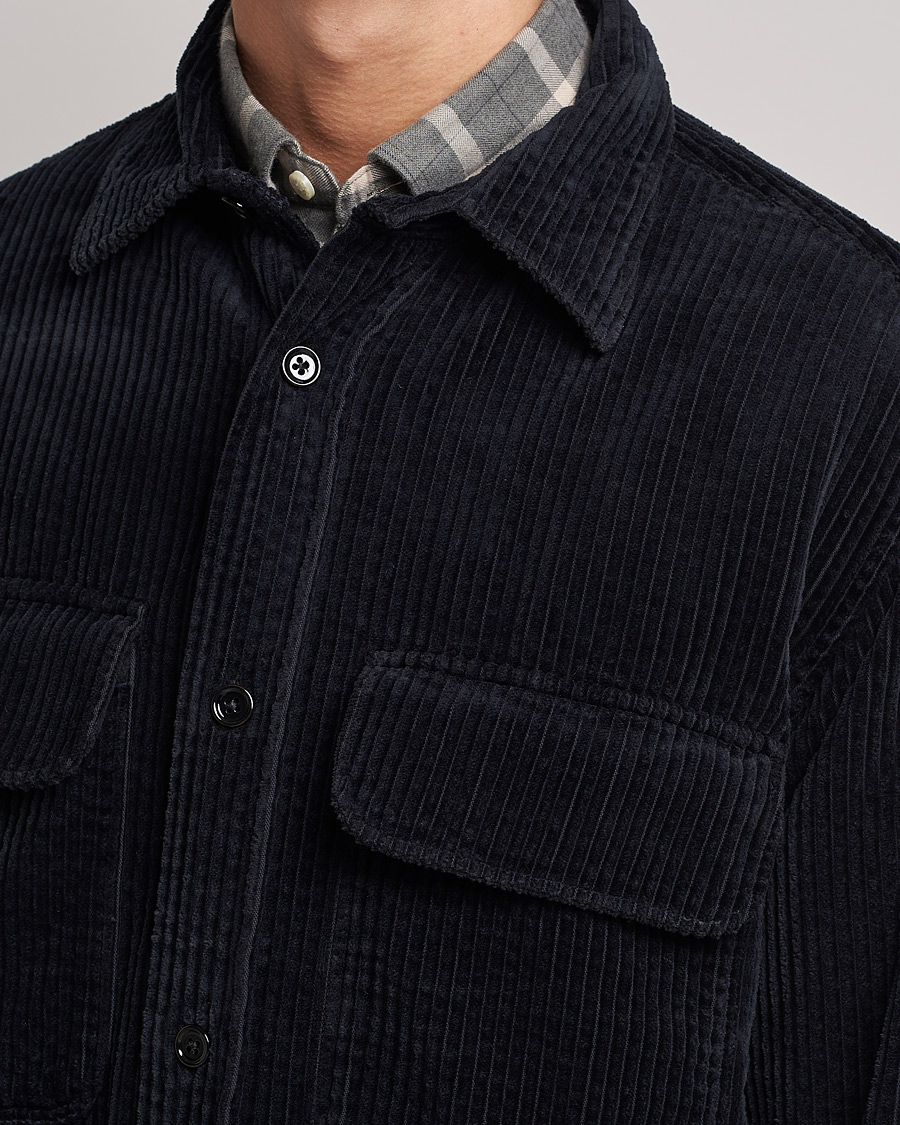 Hombres | Camisas | NN07 | Folmer Corduroy Overshirt Black