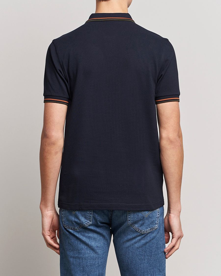 Hombres | Polos | Fred Perry | Twin Tipped Polo Shirt Navy Night Green