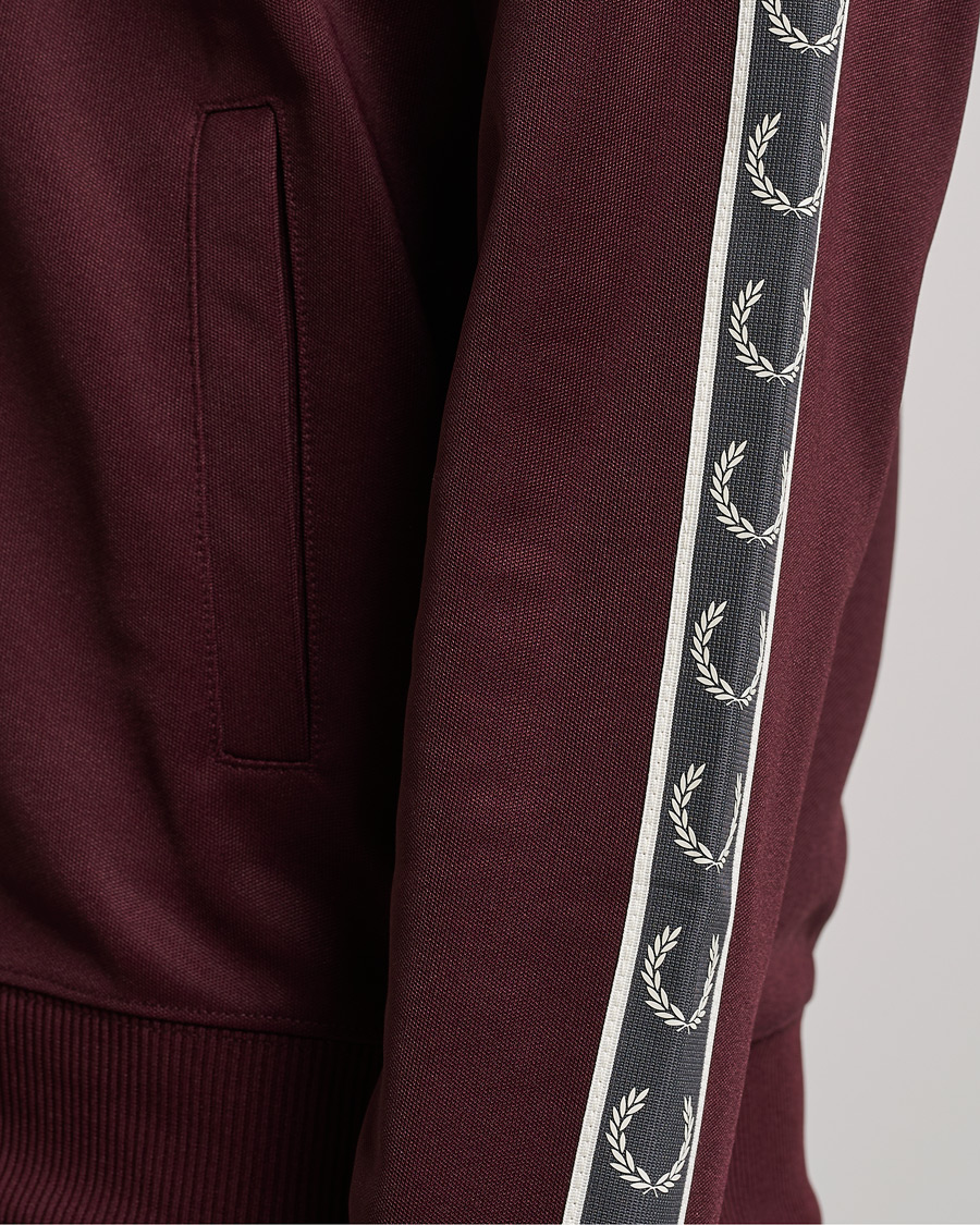 Hombres | Jerséis y prendas de punto | Fred Perry | Taped Track Jacket Oxblood