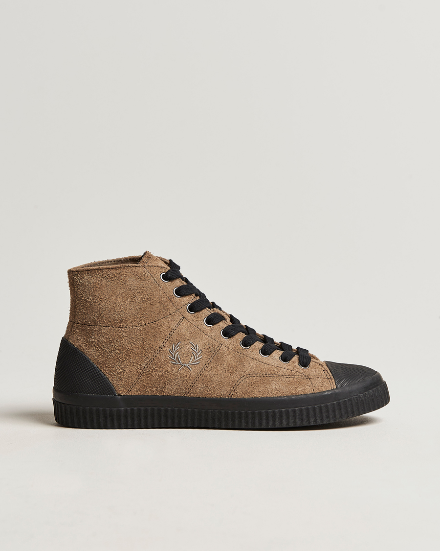 Hombres | Fred Perry Huges Mid Suede Sneaker Bark | Fred Perry | Huges Mid Suede Sneaker Bark