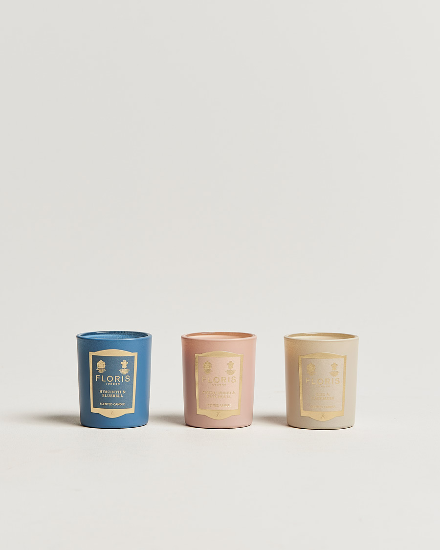 Hombres | Floris London Mini Candle Collection 3x70g | Floris London | Mini Candle Collection 3x70g
