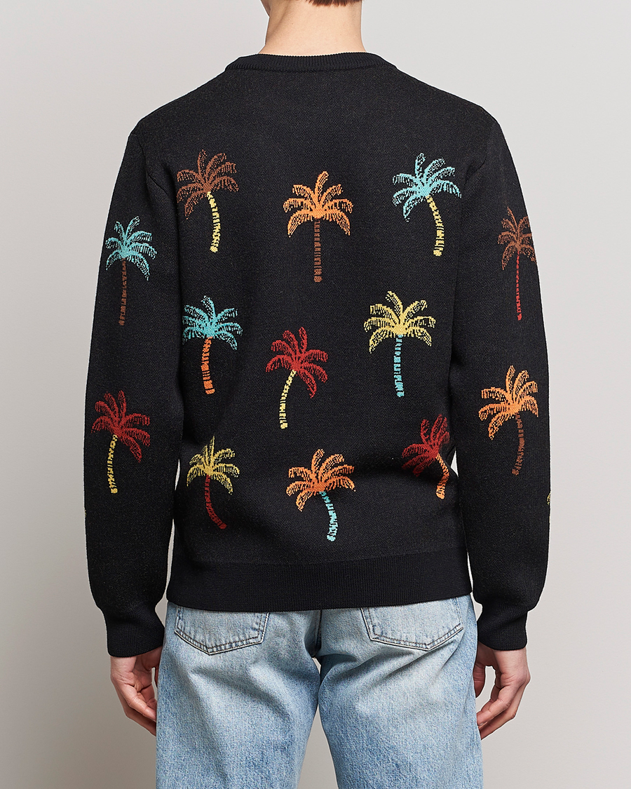 Hombres | Jerséis y prendas de punto | Alanui | Palm Tree Jacquard Sweater Black