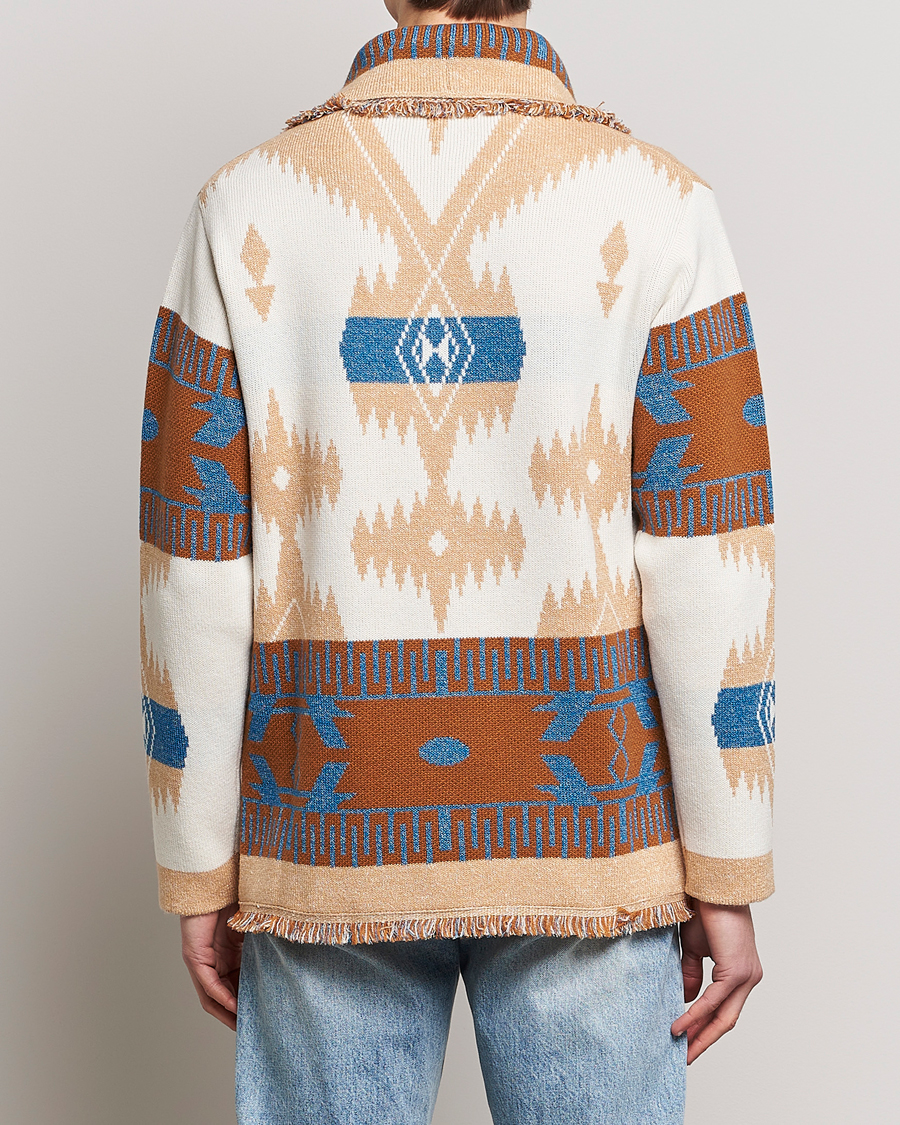 Hombres | Jerséis y prendas de punto | Alanui | Icon Cashmere Jacquard Cardigan Chalk