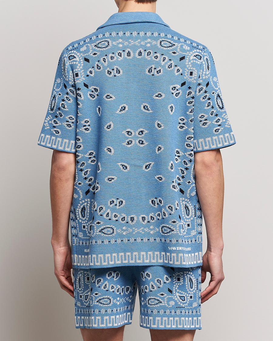 Hombres | Camisas | Alanui | Bandana Print Camp Shirt Light Blue