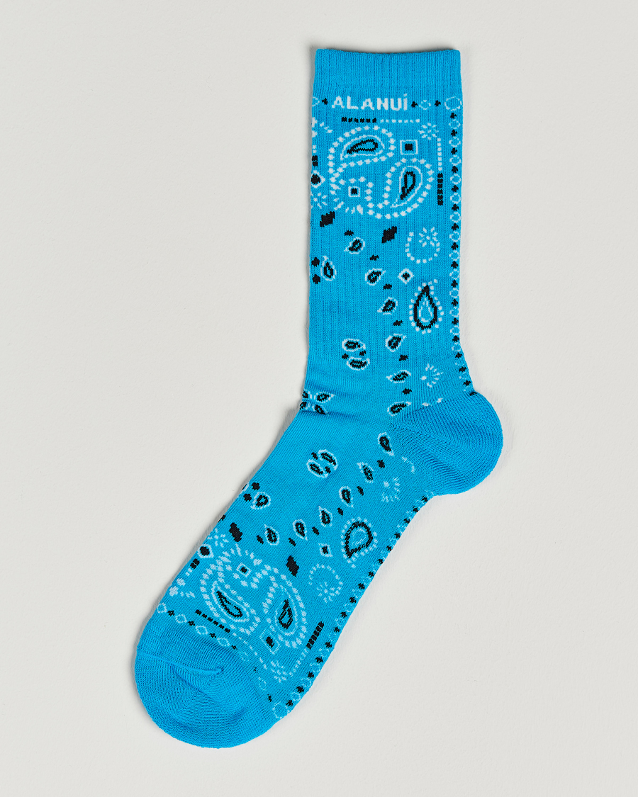 Hombres | Ropa interior y calcetines | Alanui | Bandana Socks Light Blue