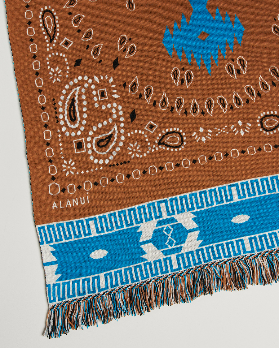 Hombres | Alanui Bandana Jacquard Blanket Brown | Alanui | Bandana Jacquard Blanket Brown