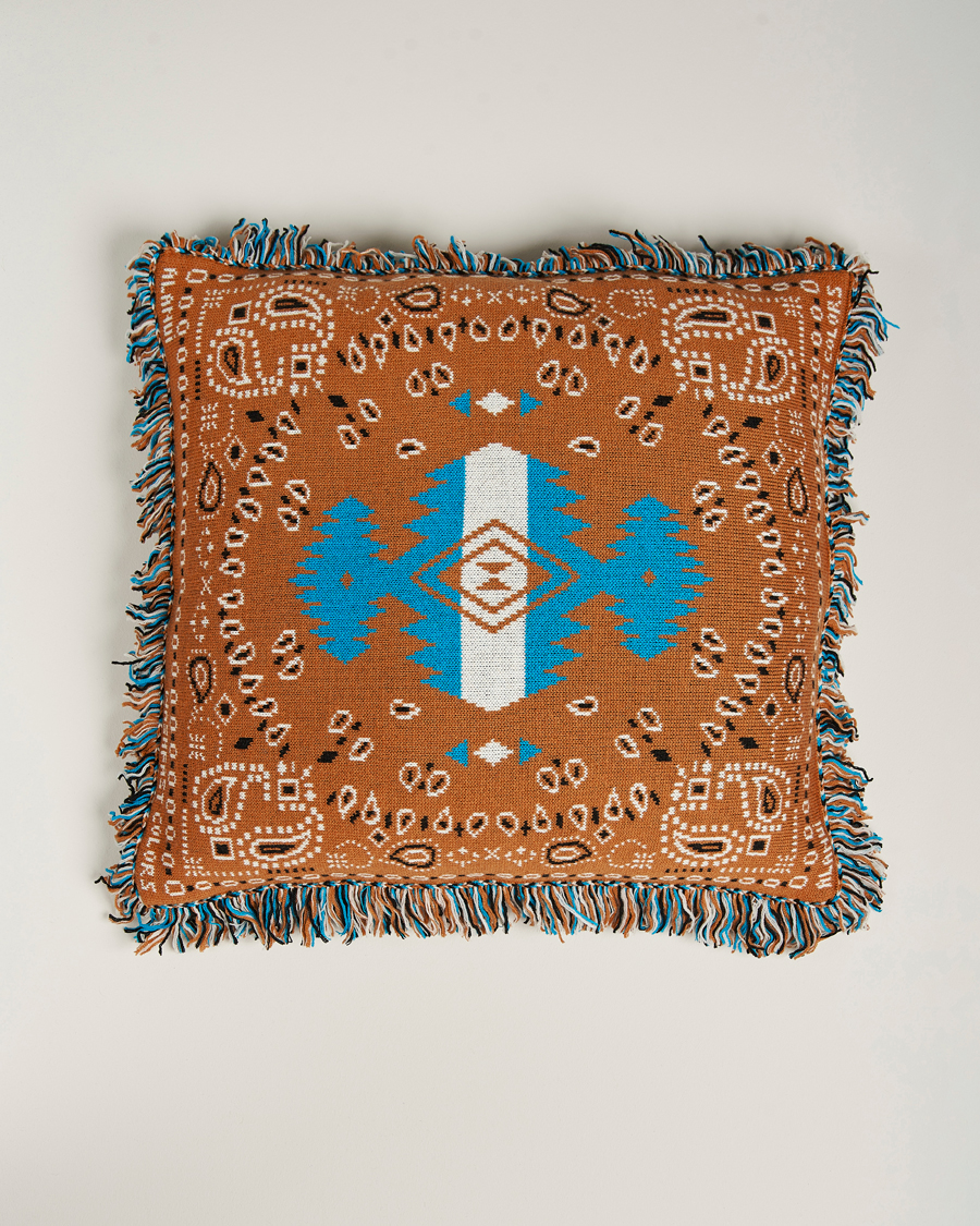 Hombres | Alanui Bandana Jacquard Pillow Brown | Alanui | Bandana Jacquard Pillow Brown