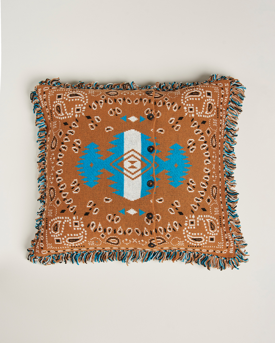 Hombres | Alanui Bandana Jacquard Pillow Brown | Alanui | Bandana Jacquard Pillow Brown