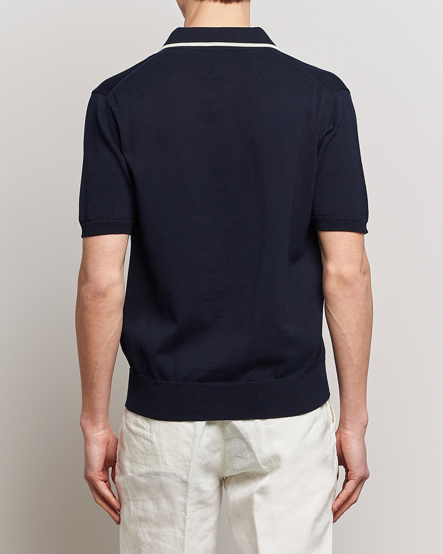 Hombres | Polos | Altea | Short Sleeve Riviera Polo Navy