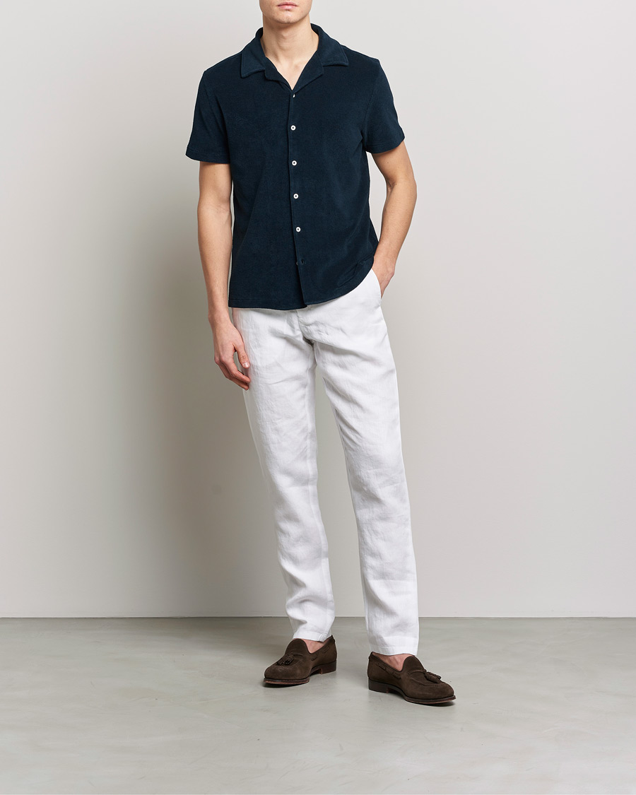 Hombres | Camisas | Altea | Terry Bowling Shirt Navy