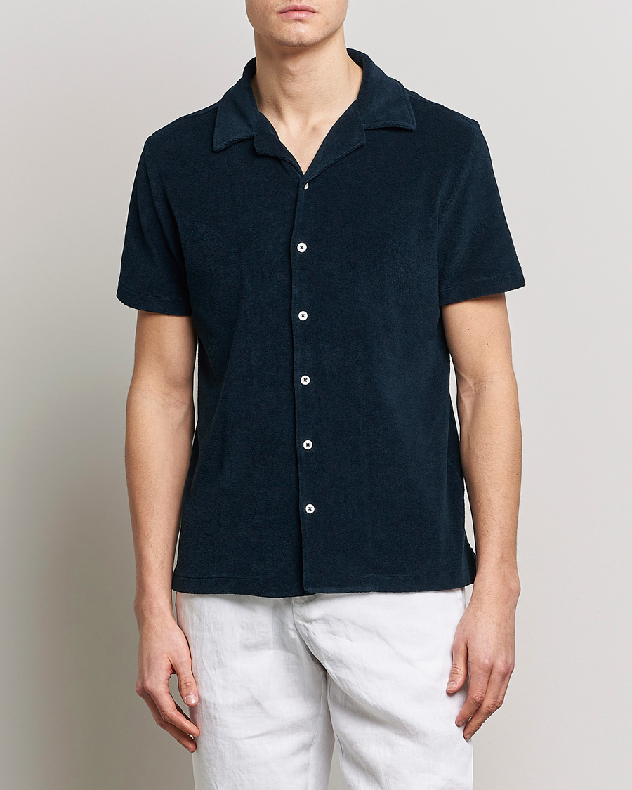 Hombres | Camisas | Altea | Terry Bowling Shirt Navy