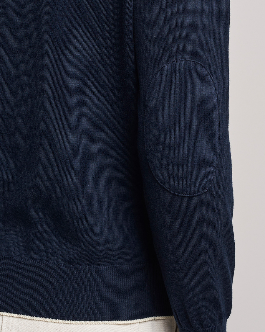 Hombres | Jerséis y prendas de punto | Altea | Soft Cotton Pullover Navy