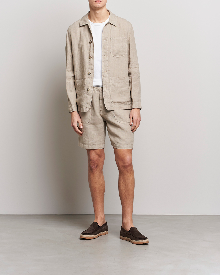 Hombres | Pantalones cortos | Altea | Linen Shorts Beige