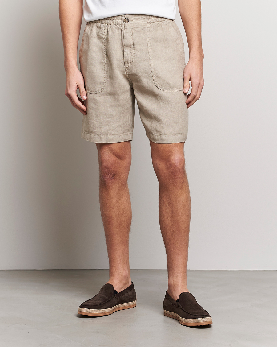 Hombres | Pantalones cortos | Altea | Linen Shorts Beige
