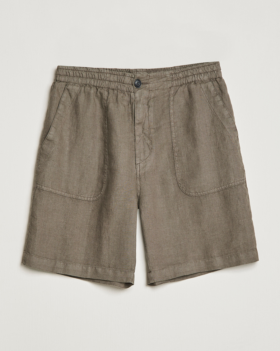 Hombres | Pantalones cortos | Altea | Linen Shorts Olive