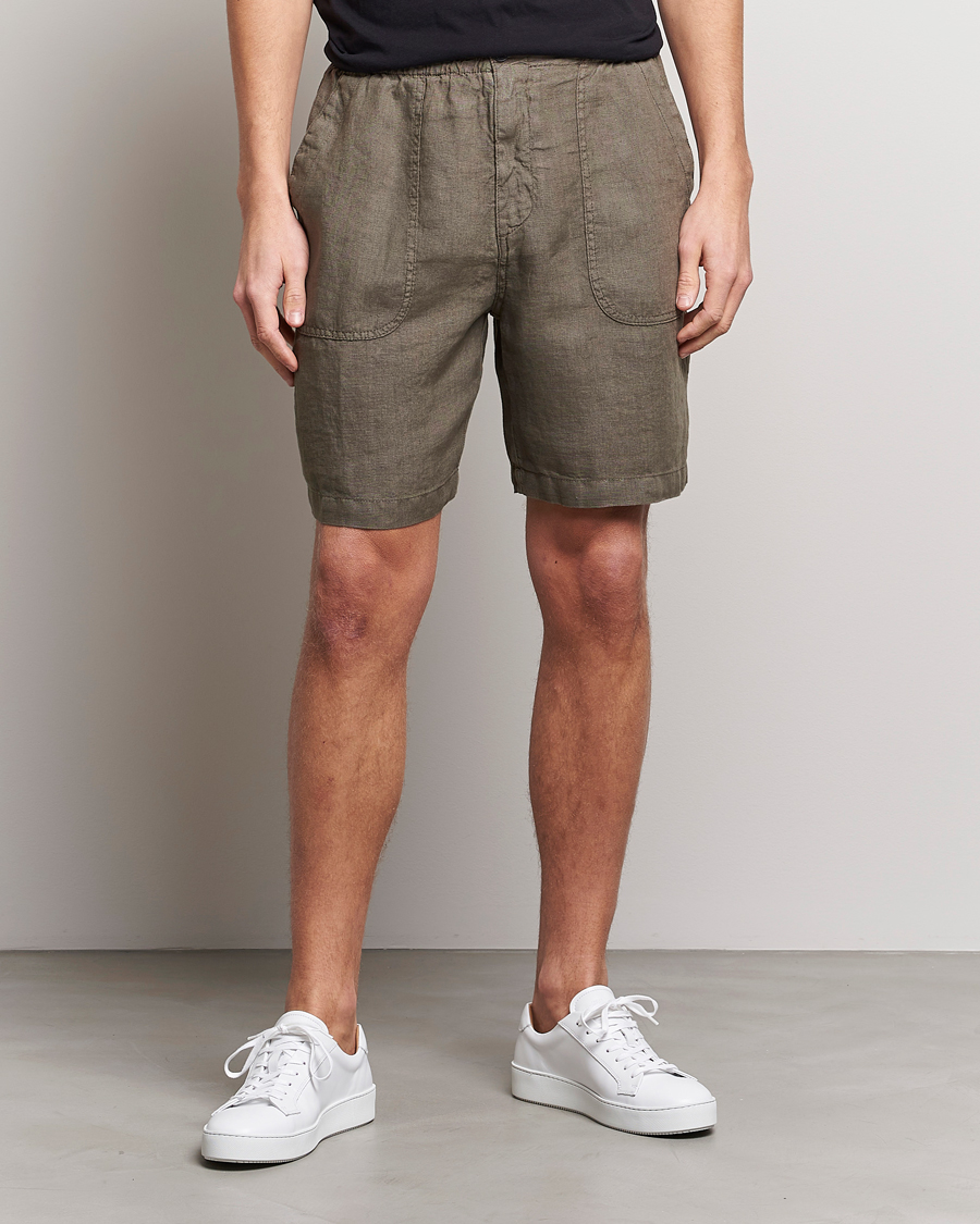 Hombres | Pantalones cortos | Altea | Linen Shorts Olive