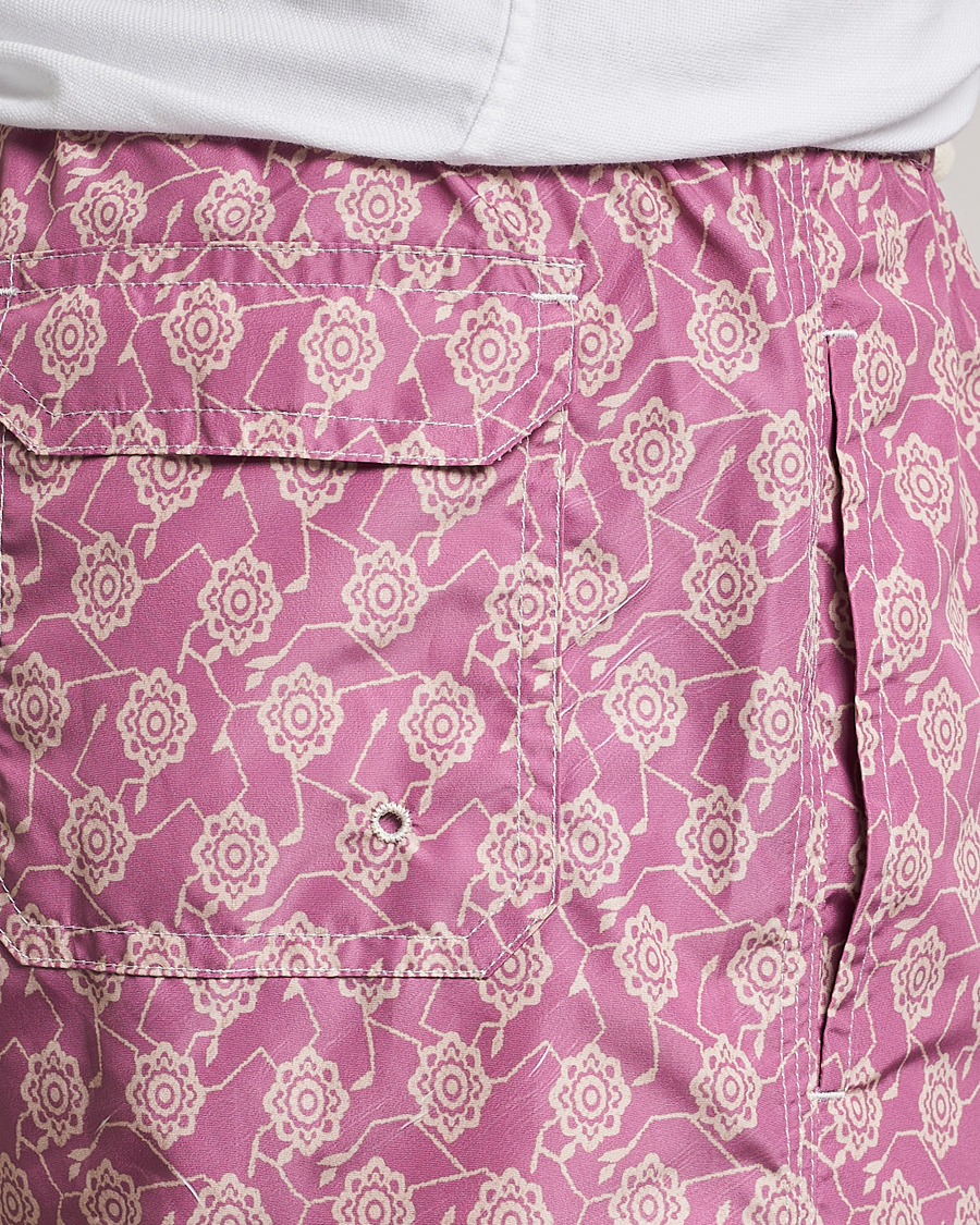 Hombres | Bañadores | Altea | Printed Swim Trunks Pale Burgundy