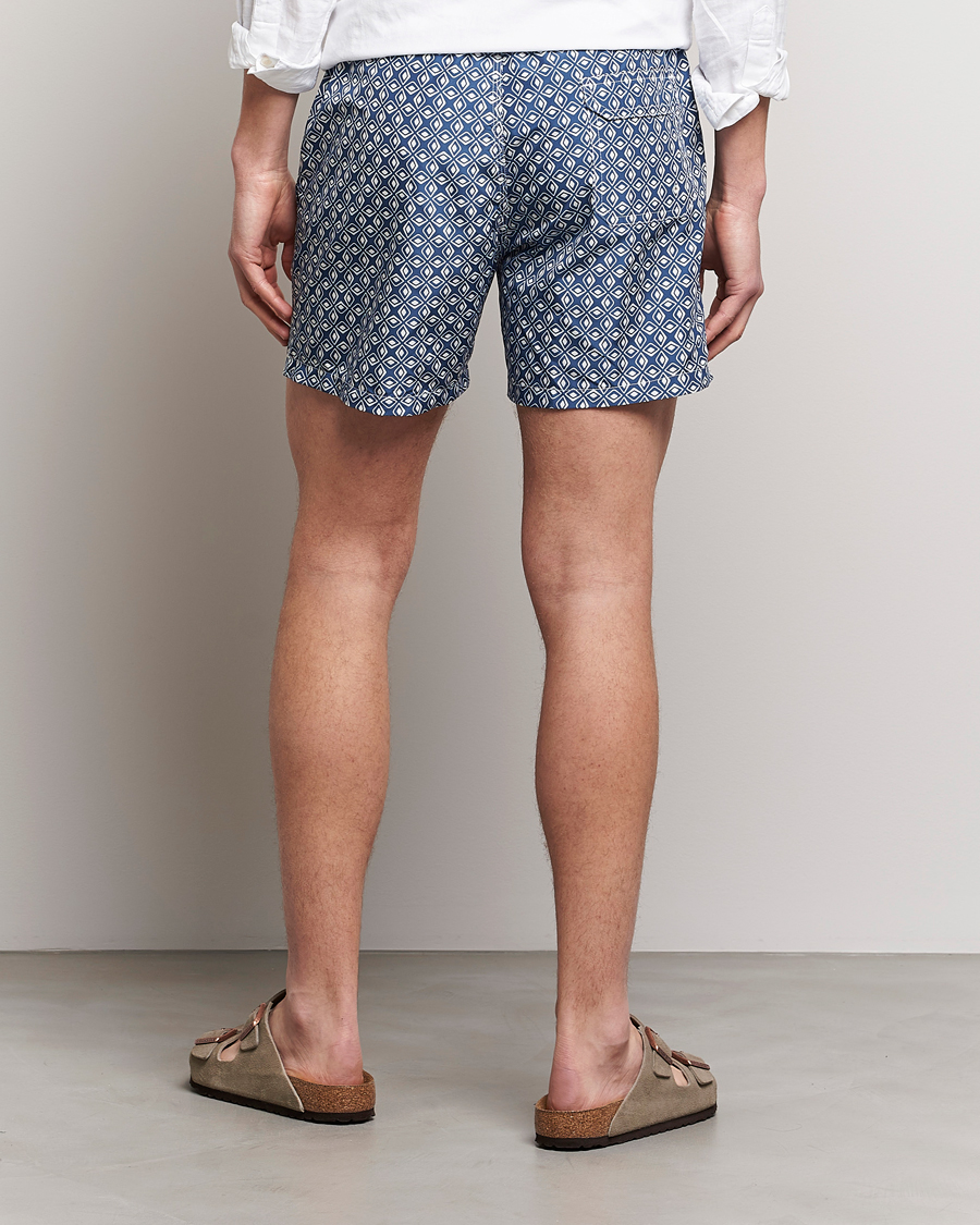 Hombres | Bañadores | Altea | Printed Swim Trunks Navy