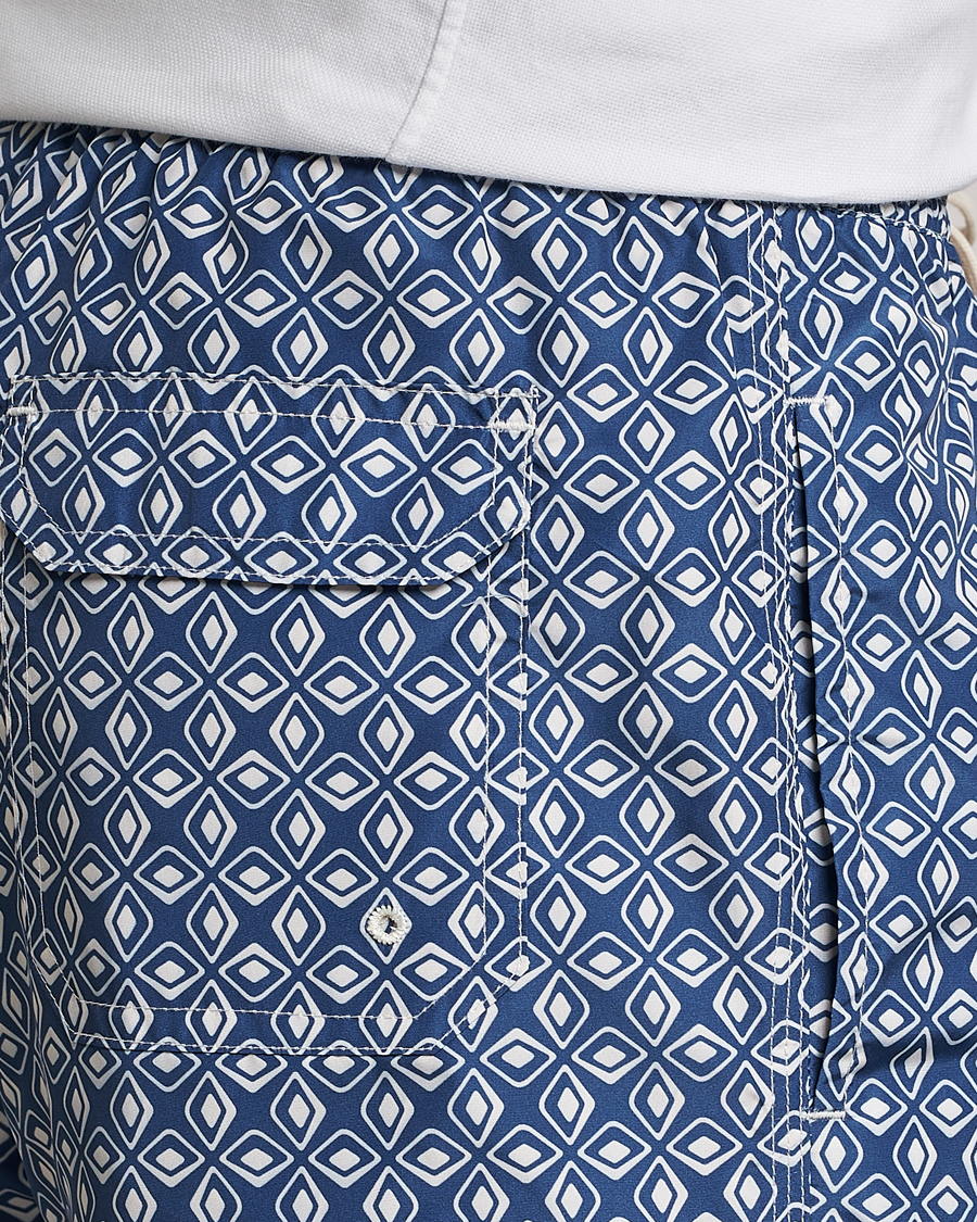 Hombres | Bañadores | Altea | Printed Swim Trunks Navy
