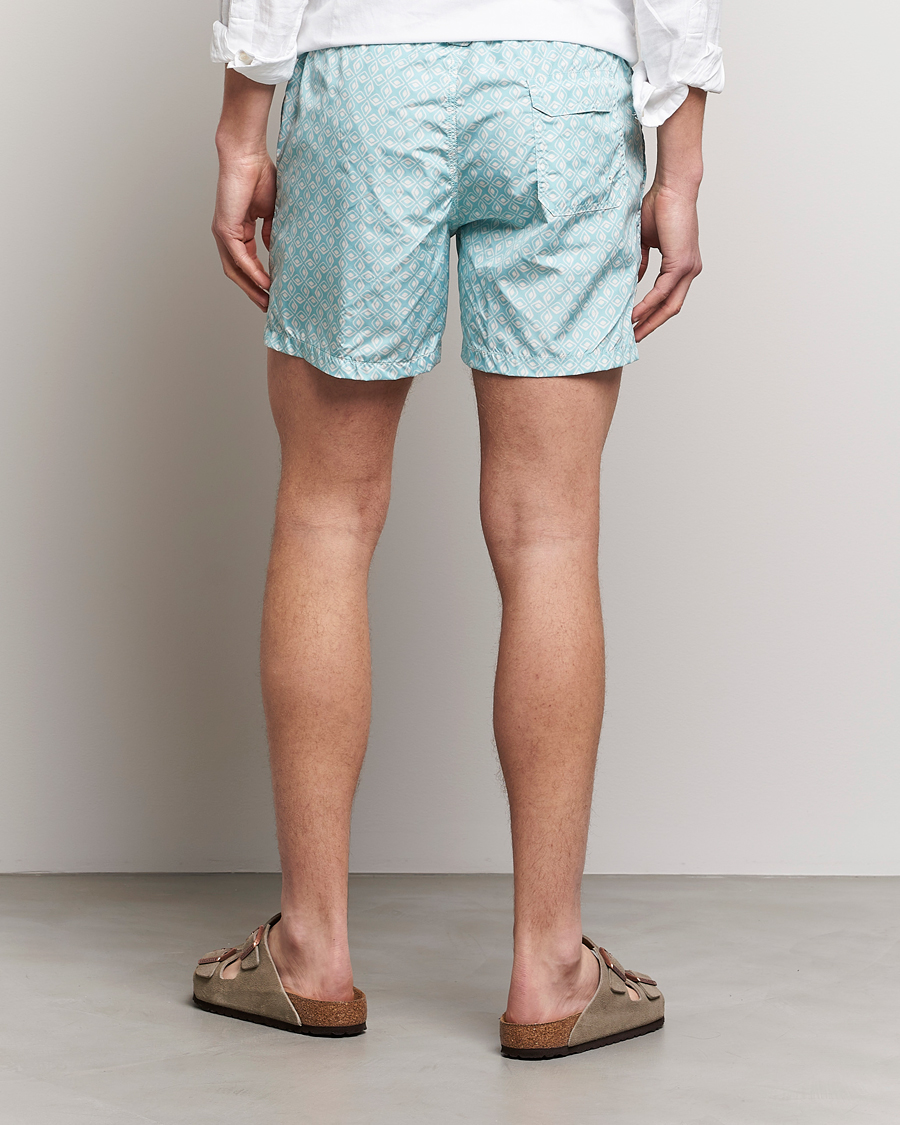 Hombres | Bañadores | Altea | Printed Swim Trunks Light Blue
